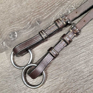 Adjustable Running Martingale Attachment, Buckle end *vgc, clean, stiff, creases, dry