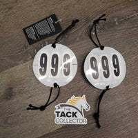 3# Round Horse Show Number, elastics, bag *new