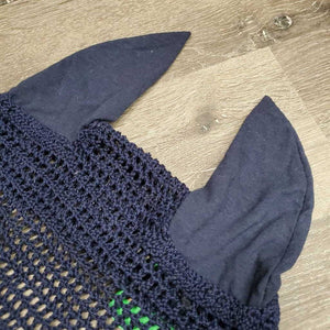 FUN Bonnets Crochet Bonnet, 1x piping, 1x bling *like new, mnr hair
