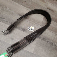 FS Padded Leather Girth, 2x els *vgc/xc, mnr dirt/residue & hair
