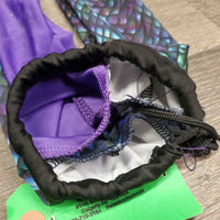 3 Piece Lycra Tail Bag, Drawstring Top *xc/vgc, clean, mnr stains, tiny holes