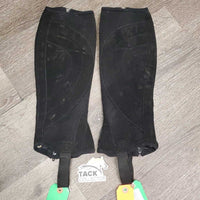 Pr Closed Fleece Boots, velcro *gc, dirty, rubs, clumpy, hairy, scrapes, peeled edges
