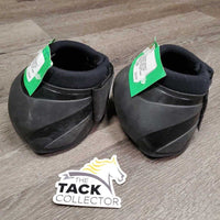 No Turn Bell Boots, velcro *fair, rubs, thread, torn/curled inner edges, dirt, stains, threads, faded
