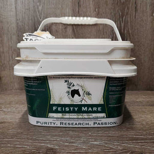 Feisty Mare Supplement *1/3 +/- full, dirty box, cracked/broken lid - still seals