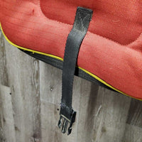 Padded Western Saddle Storage - Carry Bag *gc/fair, dirty seams, snags, hole, rip, 0 shoulder strap, older
