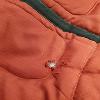 Padded Western Saddle Storage - Carry Bag *gc/fair, dirty seams, snags, hole, rip, 0 shoulder strap, older
