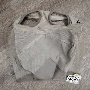 Hvy Fly Mask *gc, v.dirty/mud, hairy, clumpy, mnr threads