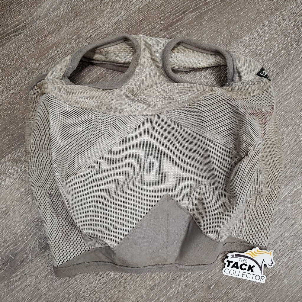 Hvy Fly Mask *gc, v.dirty/mud, hairy, clumpy, mnr threads
