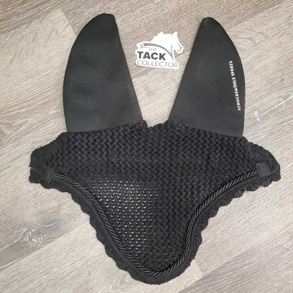 Soundproof Crochet Fly Veil Ear Bonnet 1x piping *gc, clean, hairy, faded, curled edge