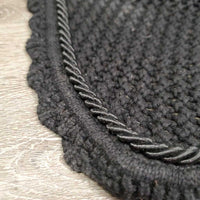 Soundproof Crochet Fly Veil Ear Bonnet 1x piping *gc, clean, hairy, faded, curled edge