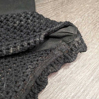 Soundproof Crochet Fly Veil Ear Bonnet 1x piping *gc, clean, hairy, faded, curled edge
