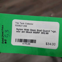 Nylon Web Open Stall Guard *vgc, mnr dirt
