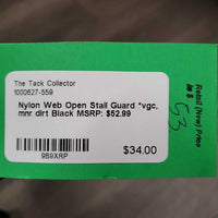 Nylon Web Open Stall Guard *vgc, mnr dirt
