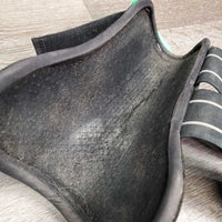 Pr Open Front Boots *gc/fair, dirt?stains, hair, loose/unglued lining, scuffs, faded, scuffs, scrapes