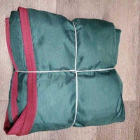 "Vintage" Cotton Lined Weatherproof Keyhole Quarter Sheet, tail *vgc, older, mnr wpf, stains, pills, dirt, hair
