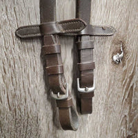 Rsd Leather Bridle, Rubber Web Reins *gc, stiff, dry, dirt, creases, tight keepers, rubs, faded spots, edge scrapes
