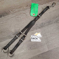 Thick Soft Leather Adjustable Running Martingale Attachment ONLY, snap *gc, clean, rubs, dents