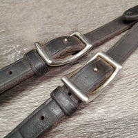 Thick Soft Leather Adjustable Running Martingale Attachment ONLY, snap *gc, clean, rubs, dents
