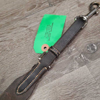 Thick Soft Leather Adjustable Running Martingale Attachment ONLY, snap *gc, clean, rubs, dents
