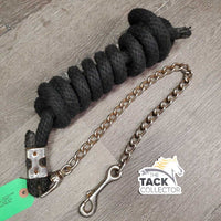 Round Nylon Lead Rope, 24" Nose Chain *gc, frays, hair, rust, snags, rubs
