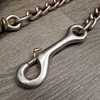 Round Nylon Lead Rope, 24" Nose Chain *gc, frays, hair, rust, snags, rubs