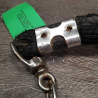 Round Nylon Lead Rope, 24" Nose Chain *gc, frays, hair, rust, snags, rubs
