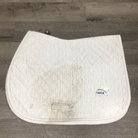 Quilt Profile Jumper Saddle Pad, piping *gc, dingy, stained, mnr hair, rubs, threads, pills
