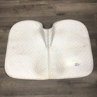 Quilt Profile Jumper Saddle Pad, piping *gc, dingy, stained, mnr hair, rubs, threads, pills
