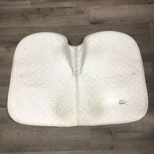 Quilt Profile Jumper Saddle Pad, piping *gc, dingy, stained, mnr hair, rubs, threads, pills