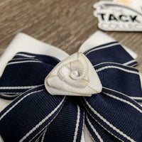 Short Ribbon Hair Bows, Barettes *vgc, mnr frayed ends & stains
