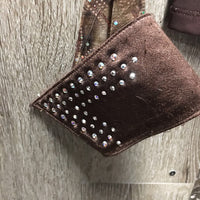 LS Western Show Shirt - Jacket, Zipper, Wide Collar & Cuffs, Bling *vgc, mnr puckers, snags, rubs & frays

