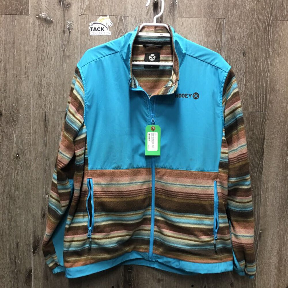 LS Fleece Jacket *gc/fair, v.hairy, stains, sm slices, clumpy