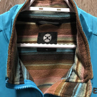 LS Fleece Jacket *gc/fair, v.hairy, stains, sm slices, clumpy