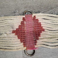 17 String Mohair Cinch *fair, v.rusted, oxidization, fraying string, rubbed, stained, dingy, hair, mnr dirt
