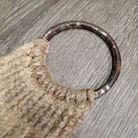 17 String Mohair Cinch *fair, v.rusted, oxidization, fraying string, rubbed, stained, dingy, hair, mnr dirt
