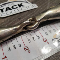 Thick Hollow Mouth Loose Ring Snaffle Bit *fair, chews, stains, residue, film, dirty, peeled/rough spots, rust
