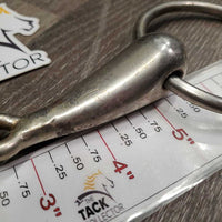 Thick Hollow Mouth Loose Ring Snaffle Bit *fair, chews, stains, residue, film, dirty, peeled/rough spots, rust
