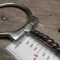 Sweet Iron Twisted Wire Western D Ring Bit *gc, clean & mnr dirt, mnr rubs, residue & rust
