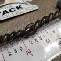 Sweet Iron Twisted Wire Western D Ring Bit *gc, clean & mnr dirt, mnr rubs, residue & rust