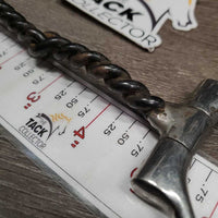 Sweet Iron Twisted Wire Western D Ring Bit *gc, clean & mnr dirt, mnr rubs, residue & rust
