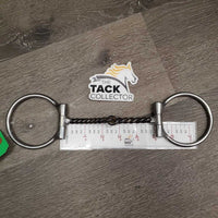 Sweet Iron Twisted Wire Western D Ring Bit *gc, clean & mnr dirt, mnr rubs, residue & rust