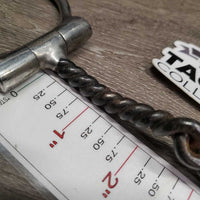 Sweet Iron Twisted Wire Western D Ring Bit *gc, clean & mnr dirt, mnr rubs, residue & rust