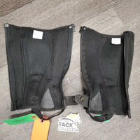 CHILD Mesh & Synthetic Half Chaps *gc, v.dirty, faded, edge rubs
