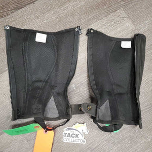 CHILD Mesh & Synthetic Half Chaps *gc, v.dirty, faded, edge rubs