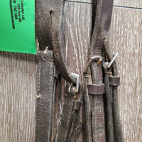 Rsd Bridle *fair, NO Noseband, dry, dirty, stiff, twists, rubs, crackles
