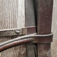 Rsd Bridle *fair, NO Noseband, dry, dirty, stiff, twists, rubs, crackles
