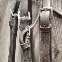 Rsd Bridle *fair, NO Noseband, dry, dirty, stiff, twists, rubs, crackles
