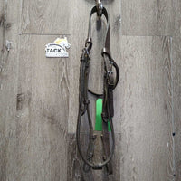Rsd Bridle *fair, NO Noseband, dry, dirty, stiff, twists, rubs, crackles
