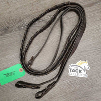 Narrow Braided Reins *gc, clean, chewed, dry
