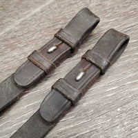 Narrow Braided Reins *gc, clean, chewed, dry
